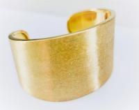 Handmade Yellow Gold Cuff