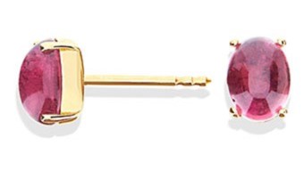 NANIS Pink Tourmaline Studs .