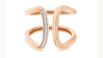 Nanis Libera Rose Gold Diamond Ring .