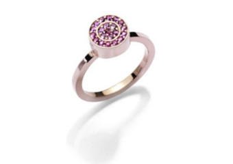 Rose Gold and Pink Sapphire Ring