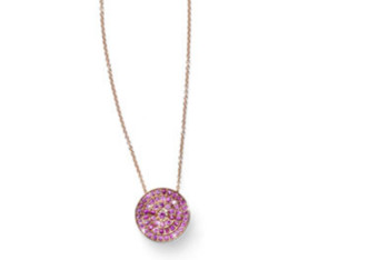 Rose Gold & Pink Sapphire Necklace
