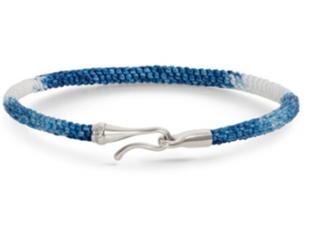 SALE: Blue Jeans 18K White Gold Life Bracelet