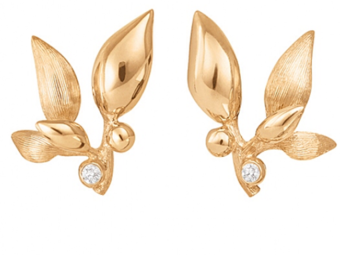 Ole Lynggaard 18K Yellow Gold Forrest Diamond Studs