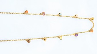 NANIS 18k Long Mixed Gemstone Necklace