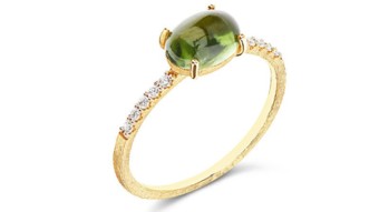 NANIS Green Tourmaline & Diamond Ring