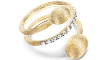 NANIS Spiral Yellow Gold Diamond Ring