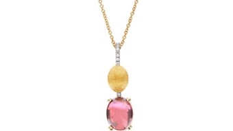 NANIS Pink Tourmaline and Diamond Necklace