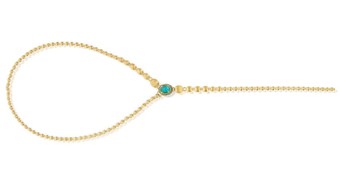 NANIS Reverse Necklace - Green Labradorite & Pink Sapphires