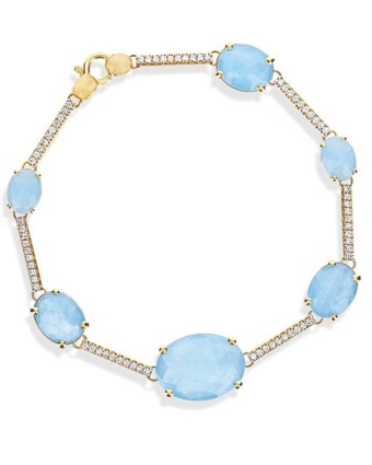 NANIS Ipanema Aquamarine and Diamond Bracelet
