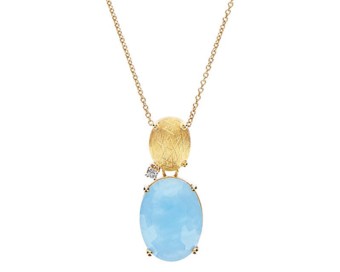 NANIS Ipanema Aquamarine and Diamond Necklace