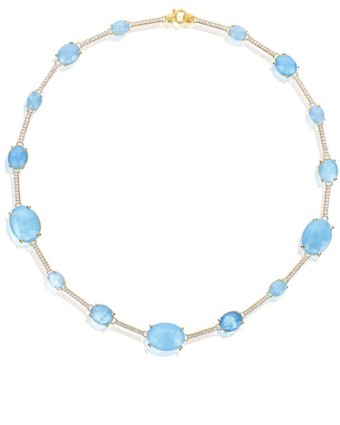 NANIS Ipanema Aquamarine and Diamond Necklace