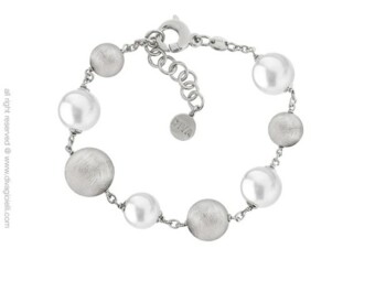Diva Luce silver/Pearl Bracelet