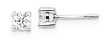Lab Grown Diamond 9k White Gold studs TDW 0.50