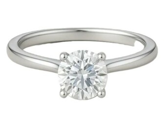 Lab Grown Diamond Ring 9ct white Gold 1ct