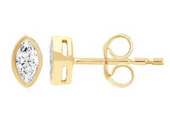 Lab Grown Diamond 9K Gold studs TDW 0.20ct