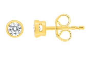 Lab Grown Diamond 9K Gold studs TDW 0.20ct