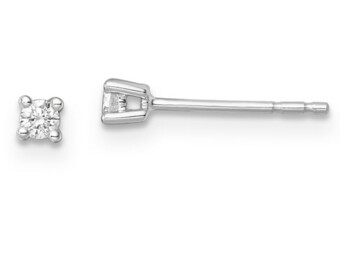 Lab Grown Diamond 9K white Gold Studs TDW 0.10