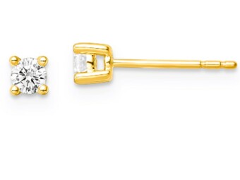 Lab GrownDiamond 9k Gold studs TDW 0.26