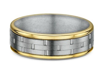 SALE Dora Titanium and 9k Yellow Gold