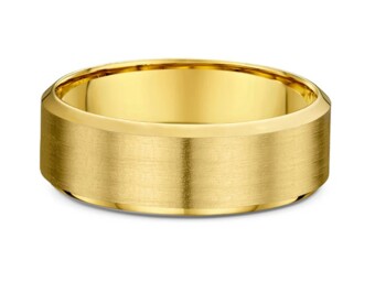 Dora 9k Yellow gold Flat bevel Edge