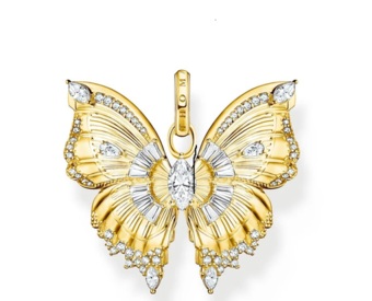 Thomas Sabo Gold Butterfly Pendant tpe984y