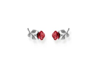 Thomas Sabo Red rose stud earrings th2314