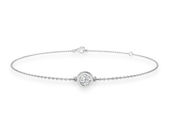 White Gold Natural Mined Diamond Bracelet