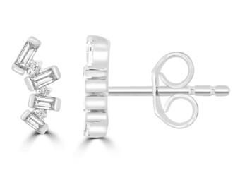 White Gold Diamond Earrings