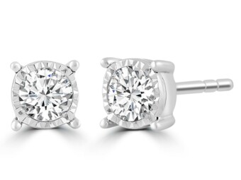 White Gold Diamond Studs
