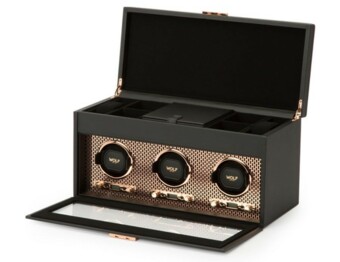  Watch Winder -Triple with Storage
