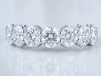 2.25ct Seven Stone Oval Cut Eternity Ring