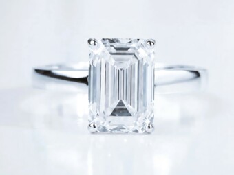 2.00ct Emerald Cut Diamond Solitaire Ring