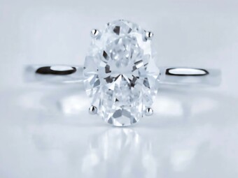 2.00ct Oval Cut Diamond Engagement Ring