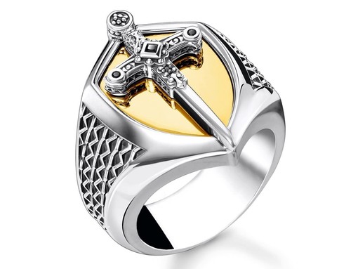 Thomas Sabo Gold Sword Signet Ring TR2309y